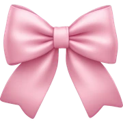 light pink bow on light pink bow sticker