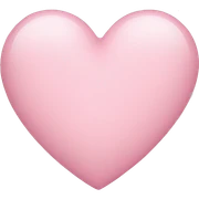 light pink heart sticker