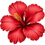 Hibiscus flower sticker