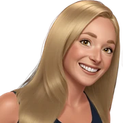 smiling blonde girl portrait sticker