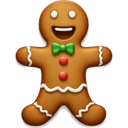 Gingerbread man sticker