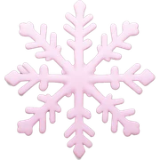 pastel pink snowflake  sticker