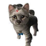 realistic cat portrait close up sticker