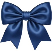 Navy blue bow  sticker