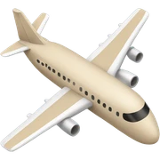 beige airplane sticker