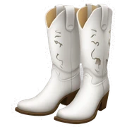 White cowgirl boots 2 sticker