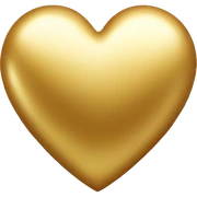 gold heart  sticker