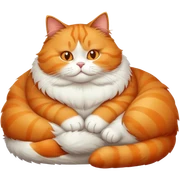 Fat cat sticker