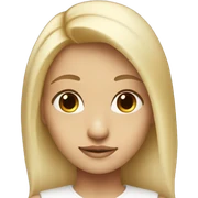 Blonde girl dark brown eyes with halo and wings  sticker