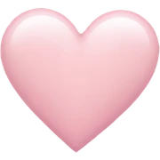 Light pink heart  sticker