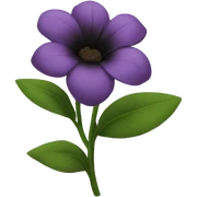 Flor preta sticker