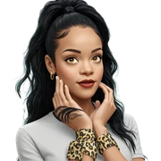 girl with long black hair sticker