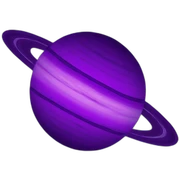 Purpel Saturn sticker