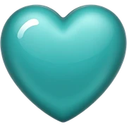 Teal Heart sticker