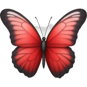 Red butterfly sticker