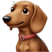 sausage dog ￼ sticker