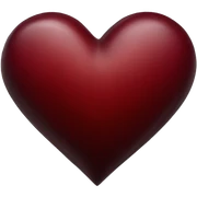 dark red heart sticker
