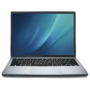 laptop on desk sticker