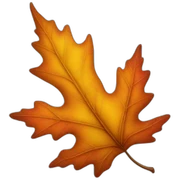 autumn leaf sticker