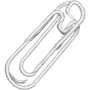 Paper clip sticker
