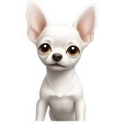 White Chihuahua￼ sticker