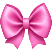 Pink bow sticker