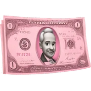 pink money sticker