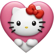 hello kitty heart sticker