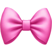 Pink bow sticker