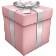 light pink package sticker