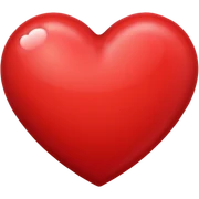 Red heart sticker