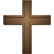 A cross sticker