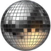 Disco ball sticker