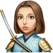 Elegant Samurai sticker