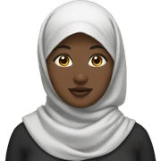 Black Chubby hijabi sticker