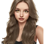 realistic portrait of girl sticker