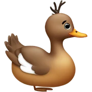 Reindeer Duck sticker