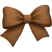 brown bow sticker