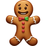 Gingerbread man sticker