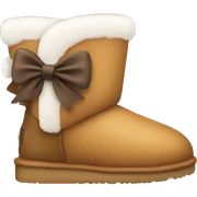 Uggs with bow sticker