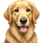 Golden retriever sticker