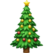Christmas tree sticker