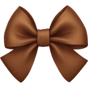 Brown bow  sticker