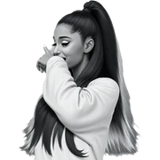 monochrome portrait of girl sticker
