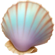 rare pastel shell sticker