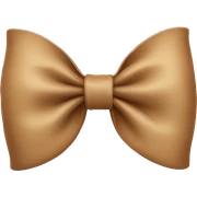 Light Brown bow  sticker
