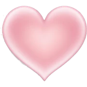 light pink heart sticker