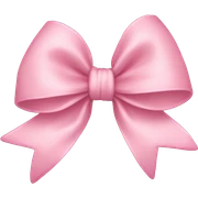 light pink bow  sticker