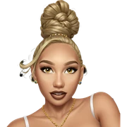blonde girl with jewelry sticker