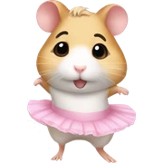 ballerina hamster  sticker